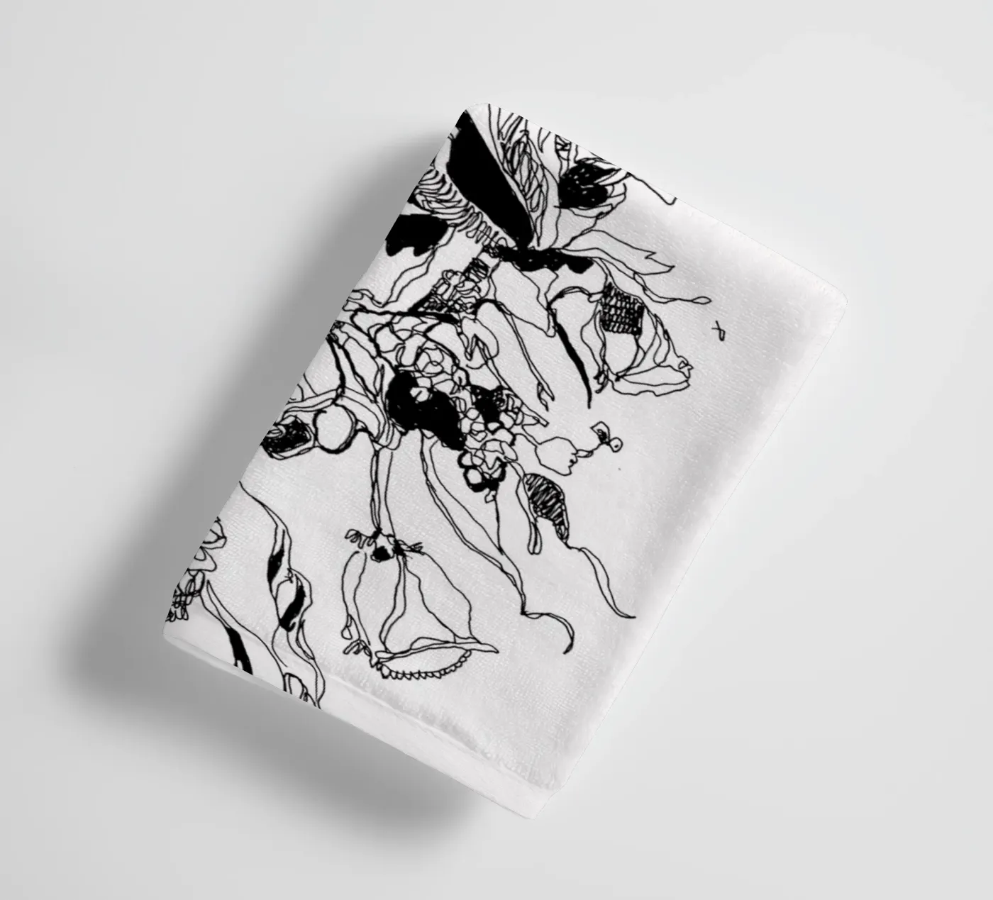 flowers towel by k i m