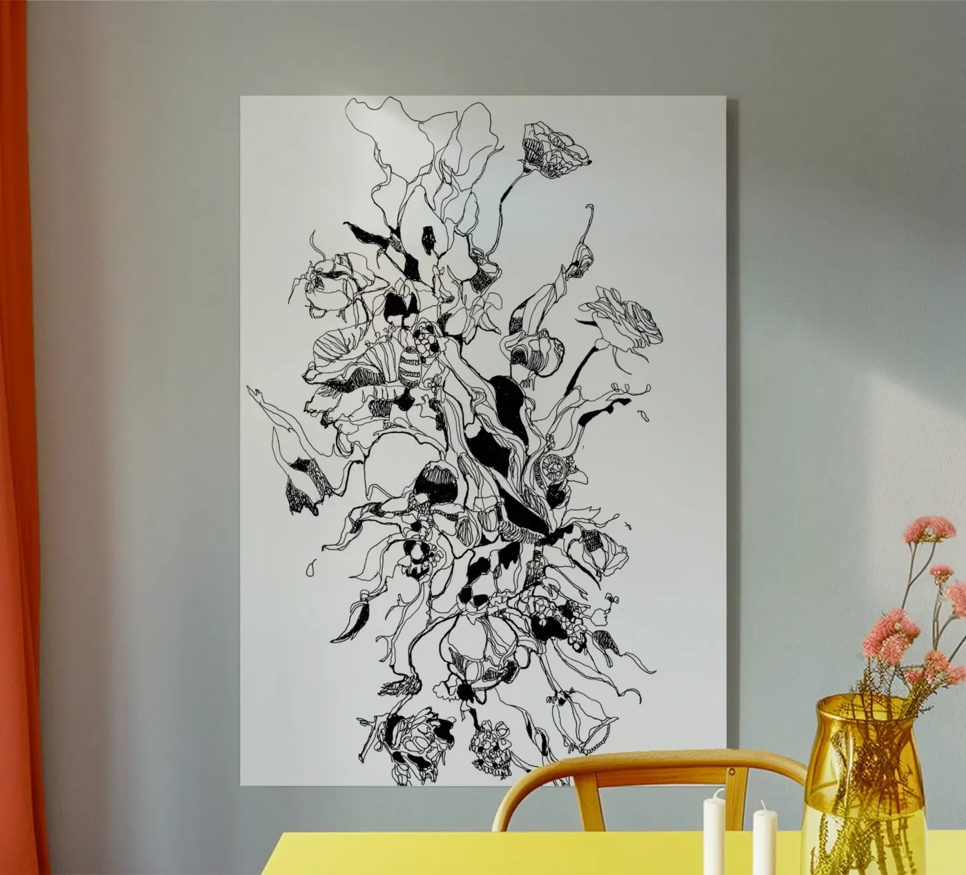 flowers plexiglas de k i m