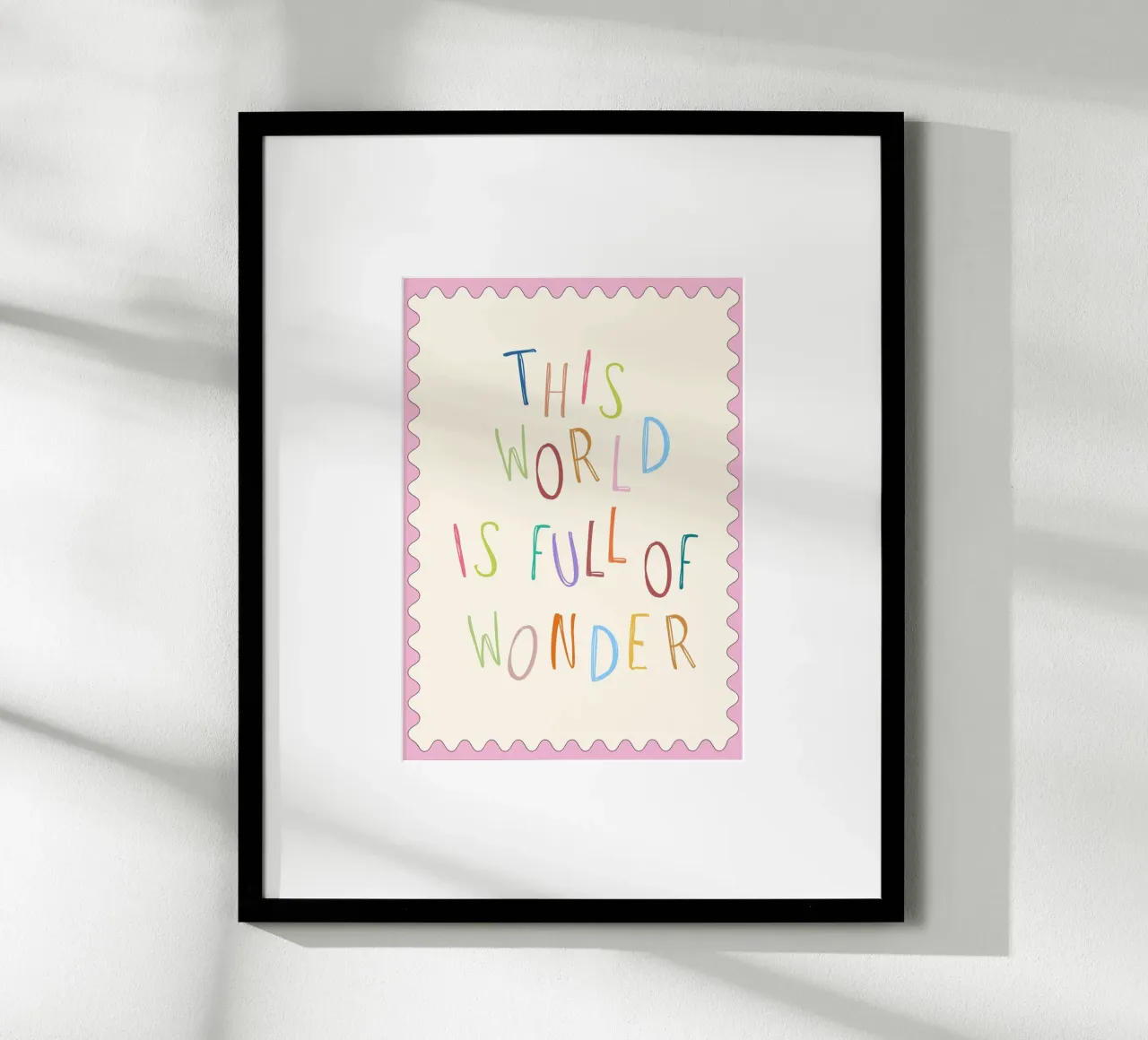 "Diese Welt ist voller Wunder" Zitat Poster - Kinder Kunst Poster von vintagepod