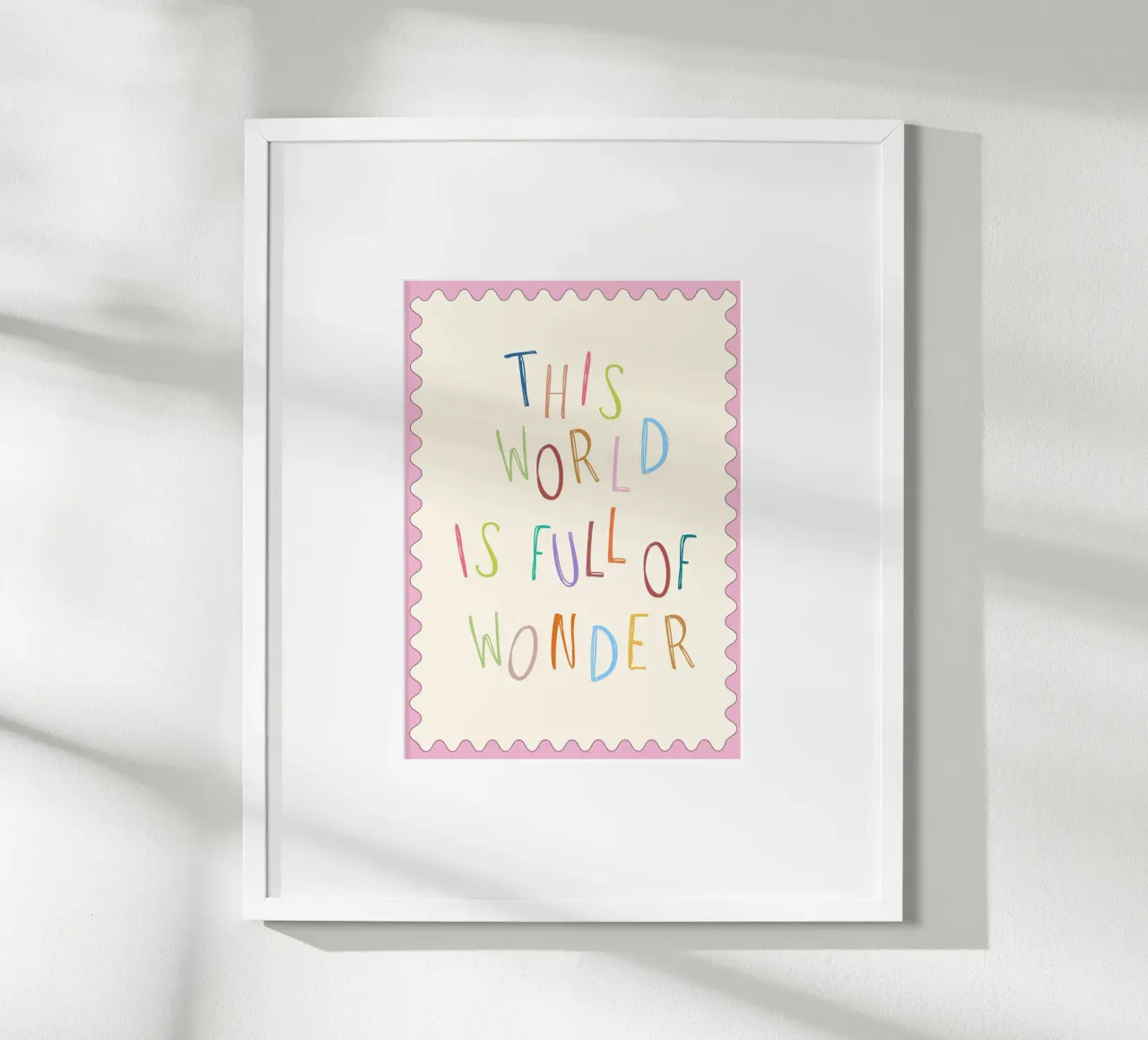"Diese Welt ist voller Wunder" Zitat Poster - Kinder Kunst Poster von vintagepod