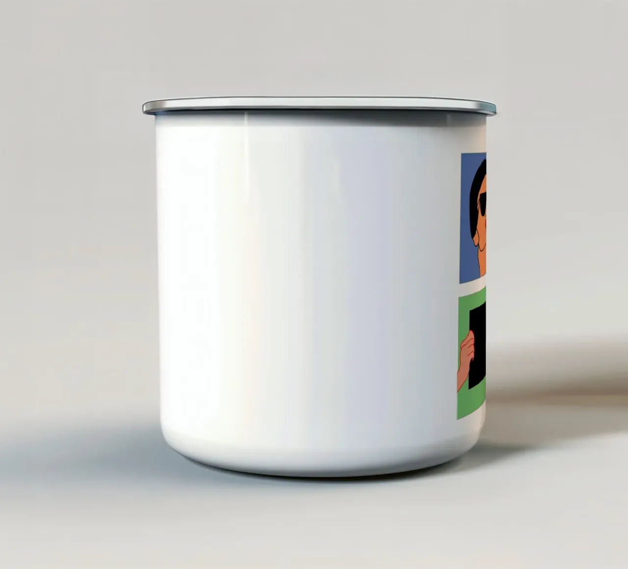 Volti tazza in smalto da hanna shop