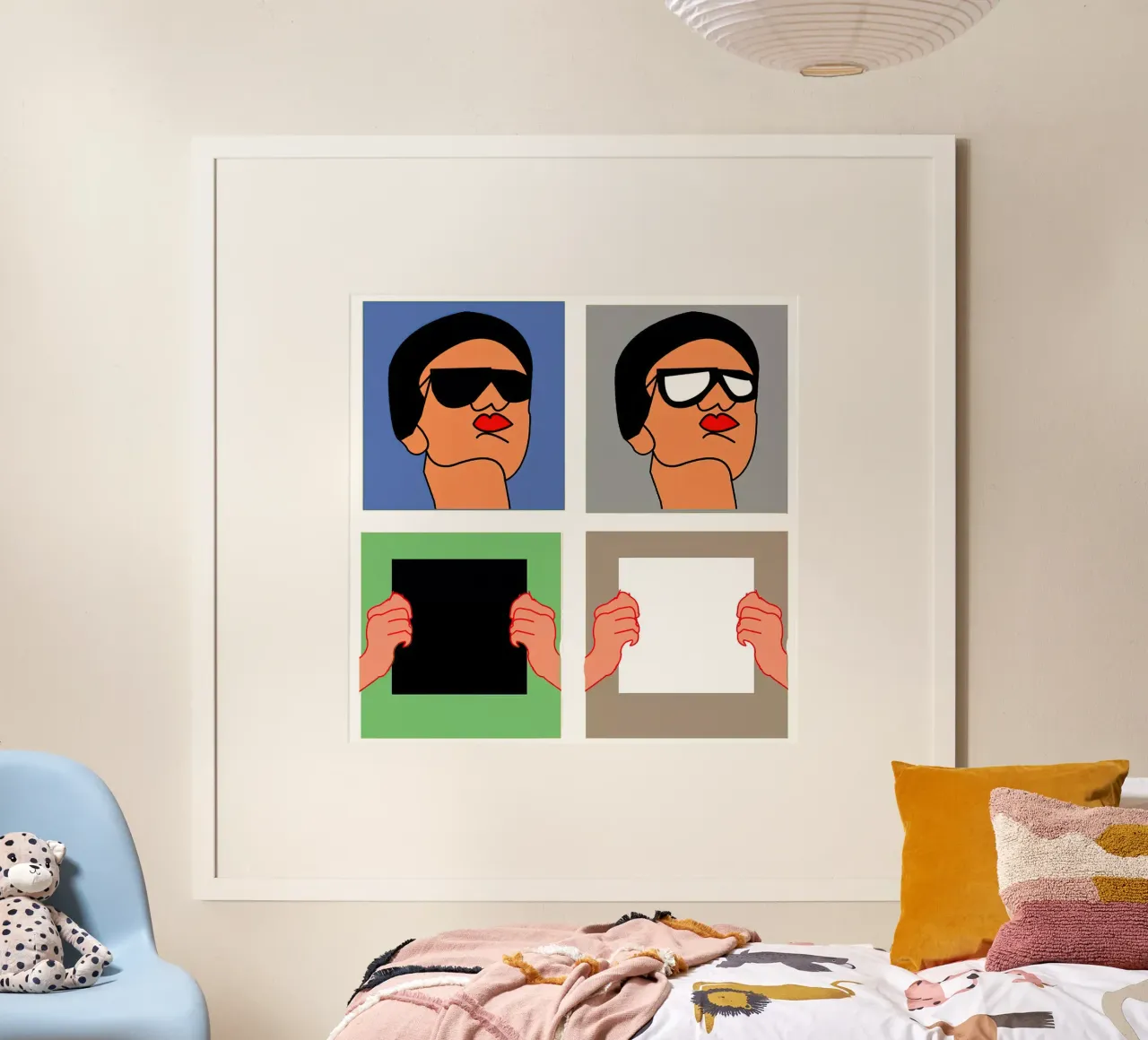 Volti poster con telaio in alluminio da hanna shop