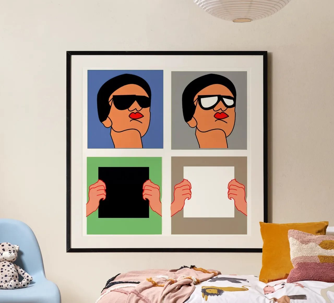 Volti poster con telaio in alluminio da hanna shop
