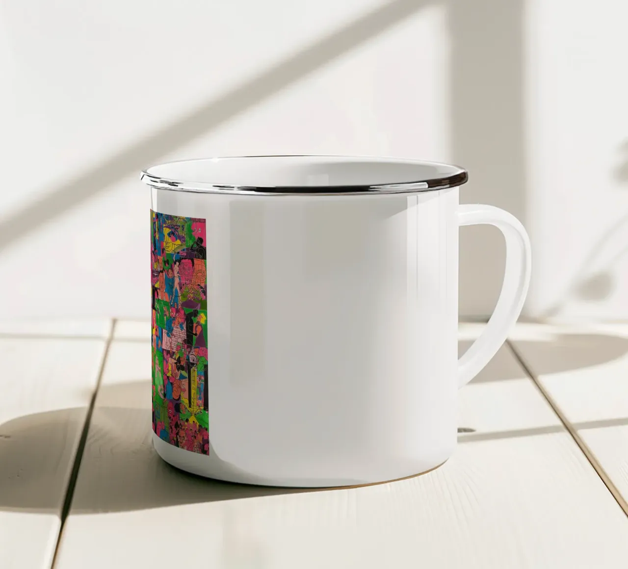 SERIE INTERNA ED ESTERNA tazza in smalto da hanna shop