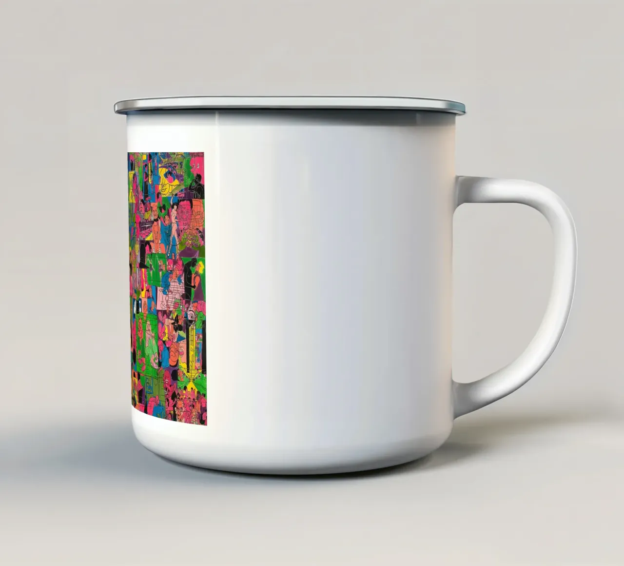 SERIE INTERNA ED ESTERNA tazza in smalto da hanna shop
