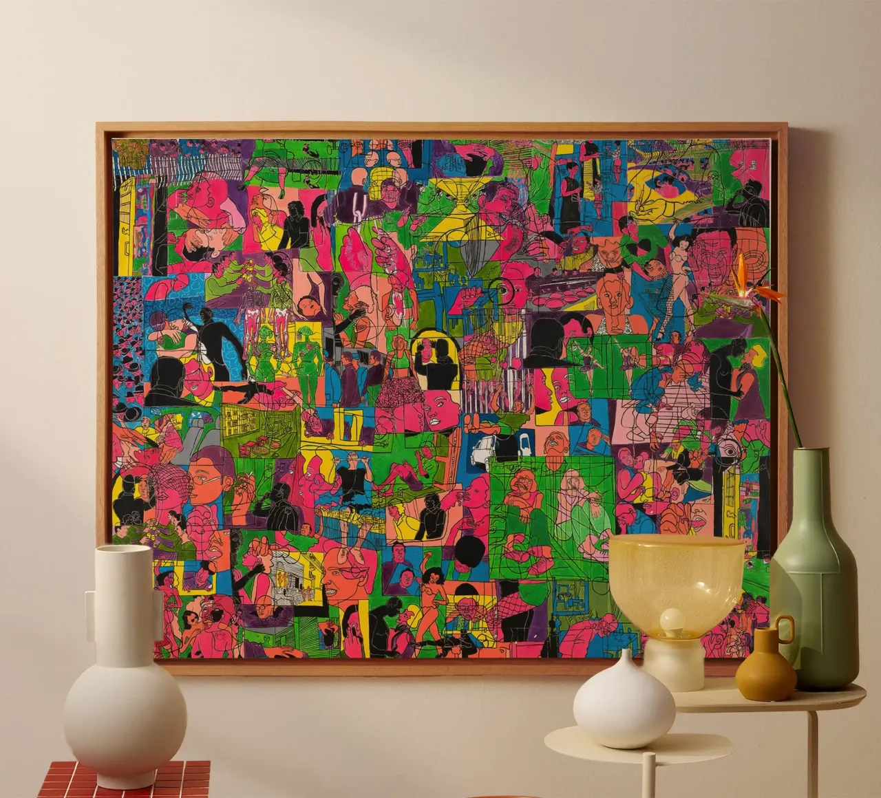 INNERLIJKE EN UITERLIJKE SERIE canvas met Baklijst van hanna shop