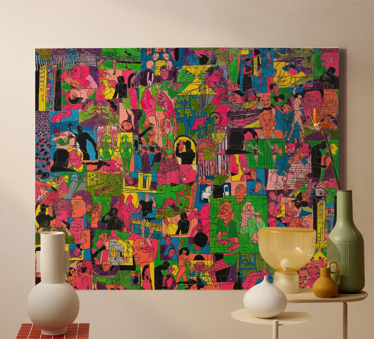 INNERLIJKE EN UITERLIJKE SERIE canvas met Baklijst van hanna shop