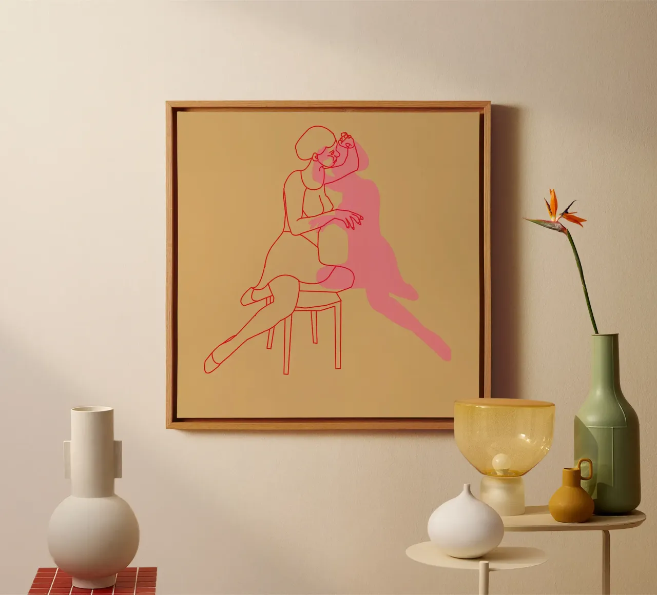 Wederzijds canvas met Baklijst van hanna shop