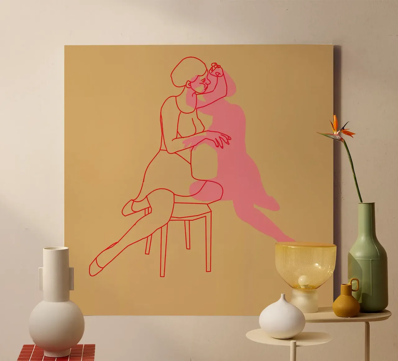 Wederzijds canvas met Baklijst van hanna shop