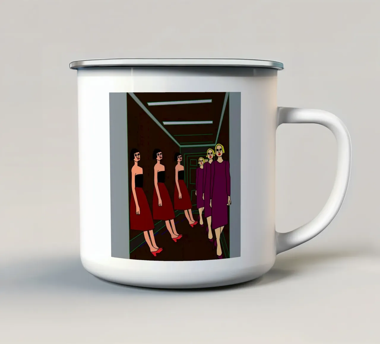 Sala d'attesa tazza in smalto da hanna shop