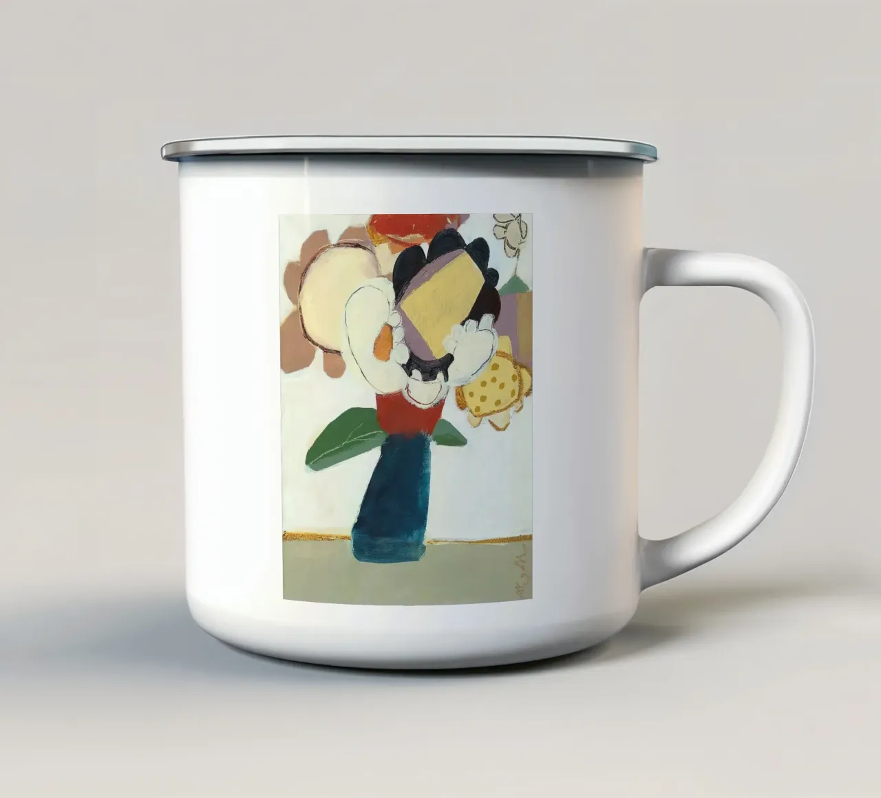 Lasciatemi guardare allo specchio tazza in smalto da hanna shop