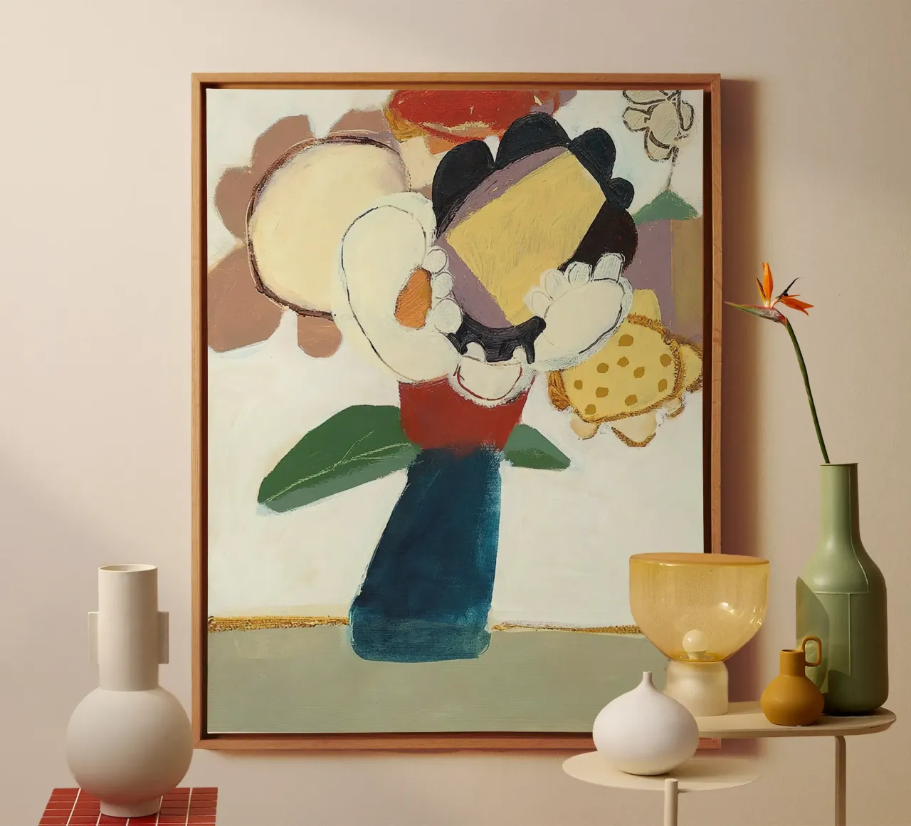 Let Me Look in the Mirror canvas with Floater frame by hanna shop