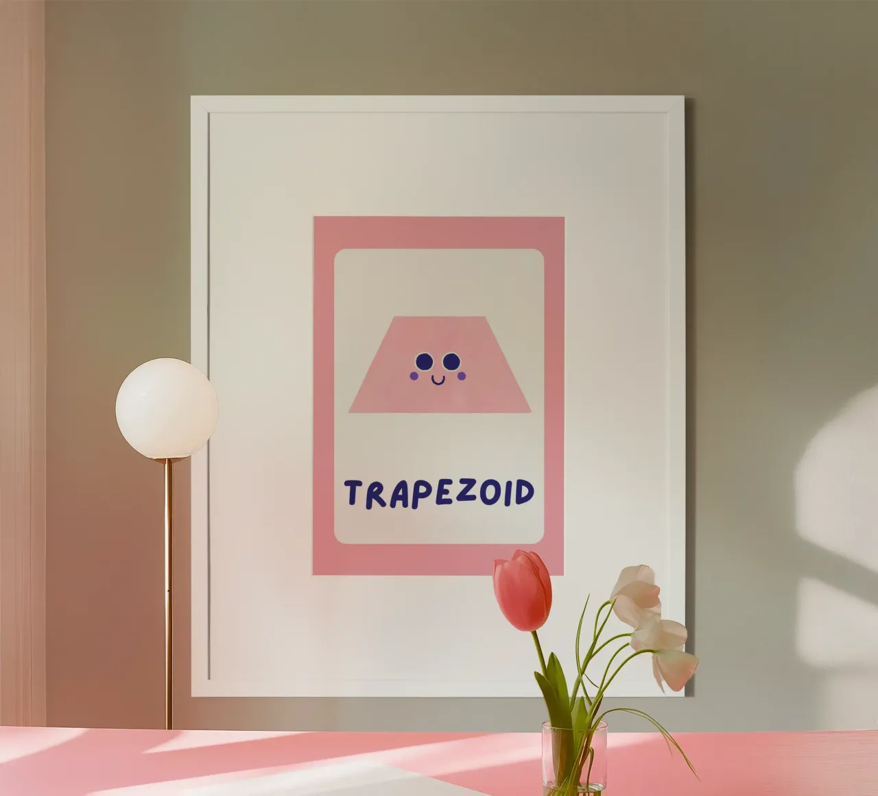 Poster a forma di trapezio - Arte per la cameretta dei bambini poster da vintagepod
