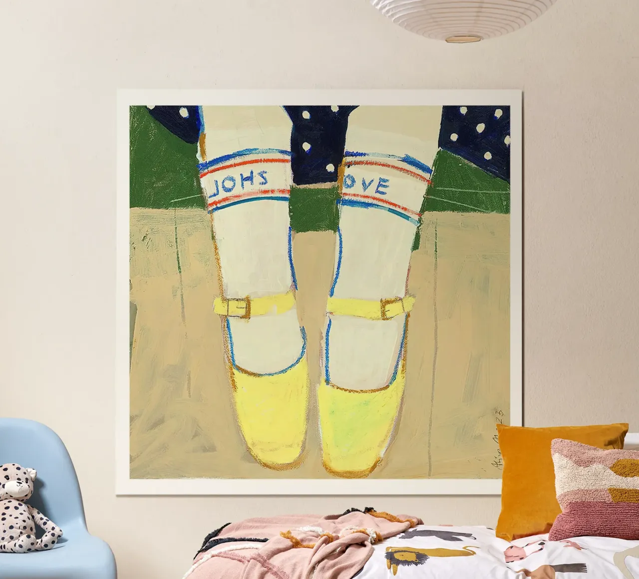 Sul molo poster con telaio in alluminio da hanna shop