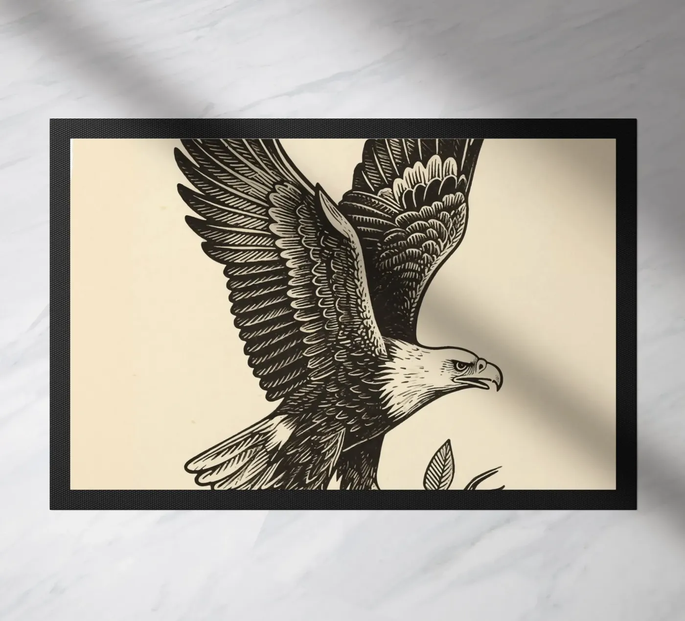 Bird Falcon doormat by knowledge