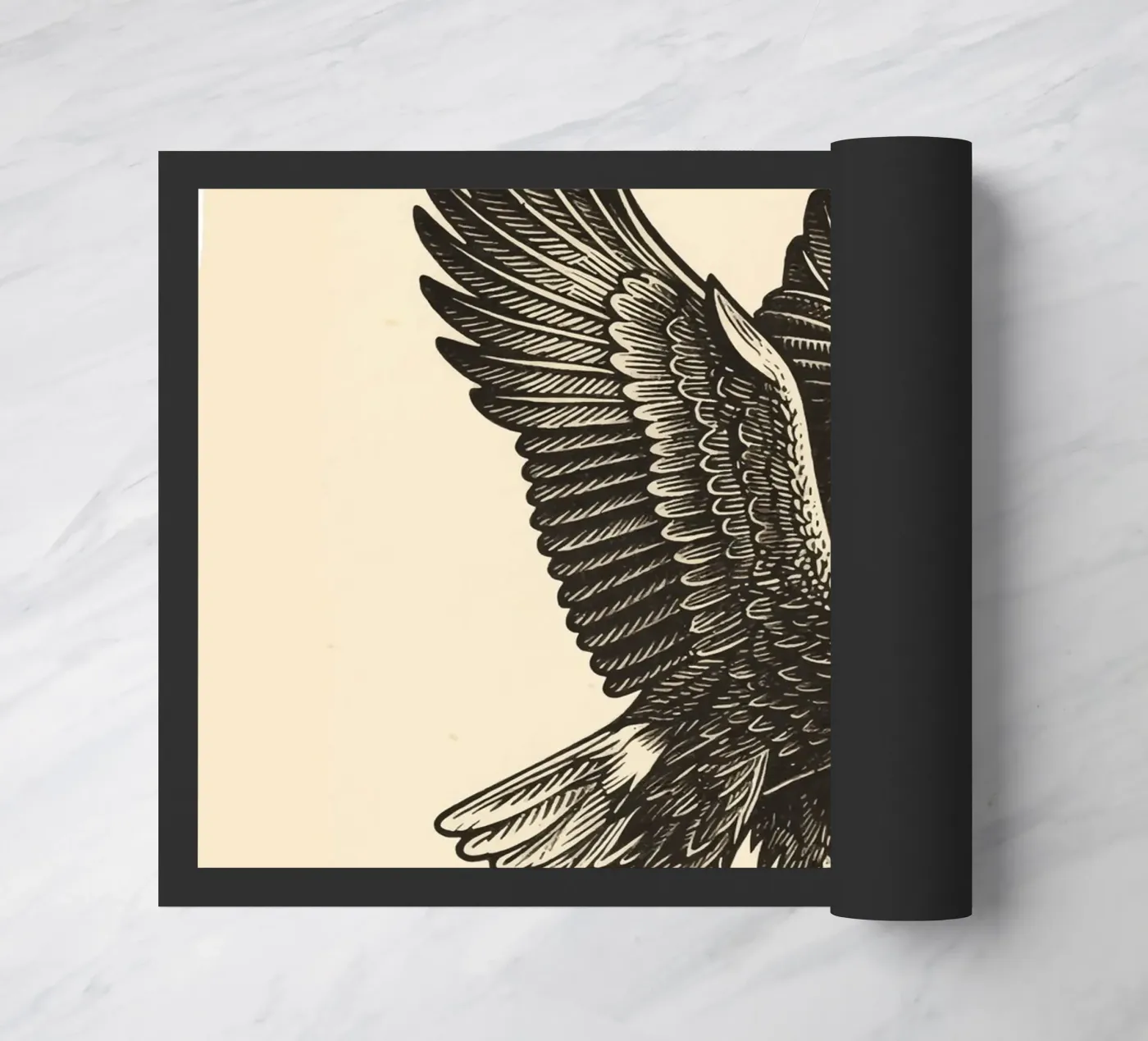 Bird Falcon doormat by knowledge