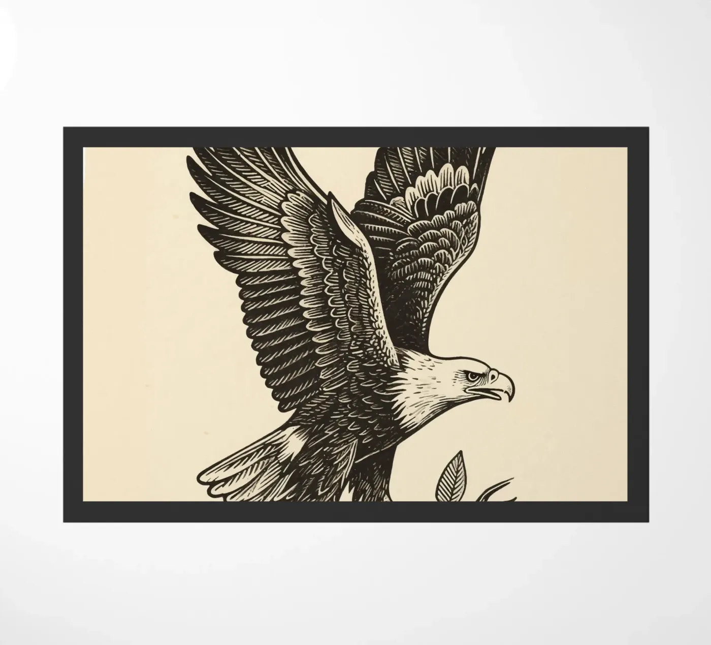 Bird Falcon doormat by knowledge