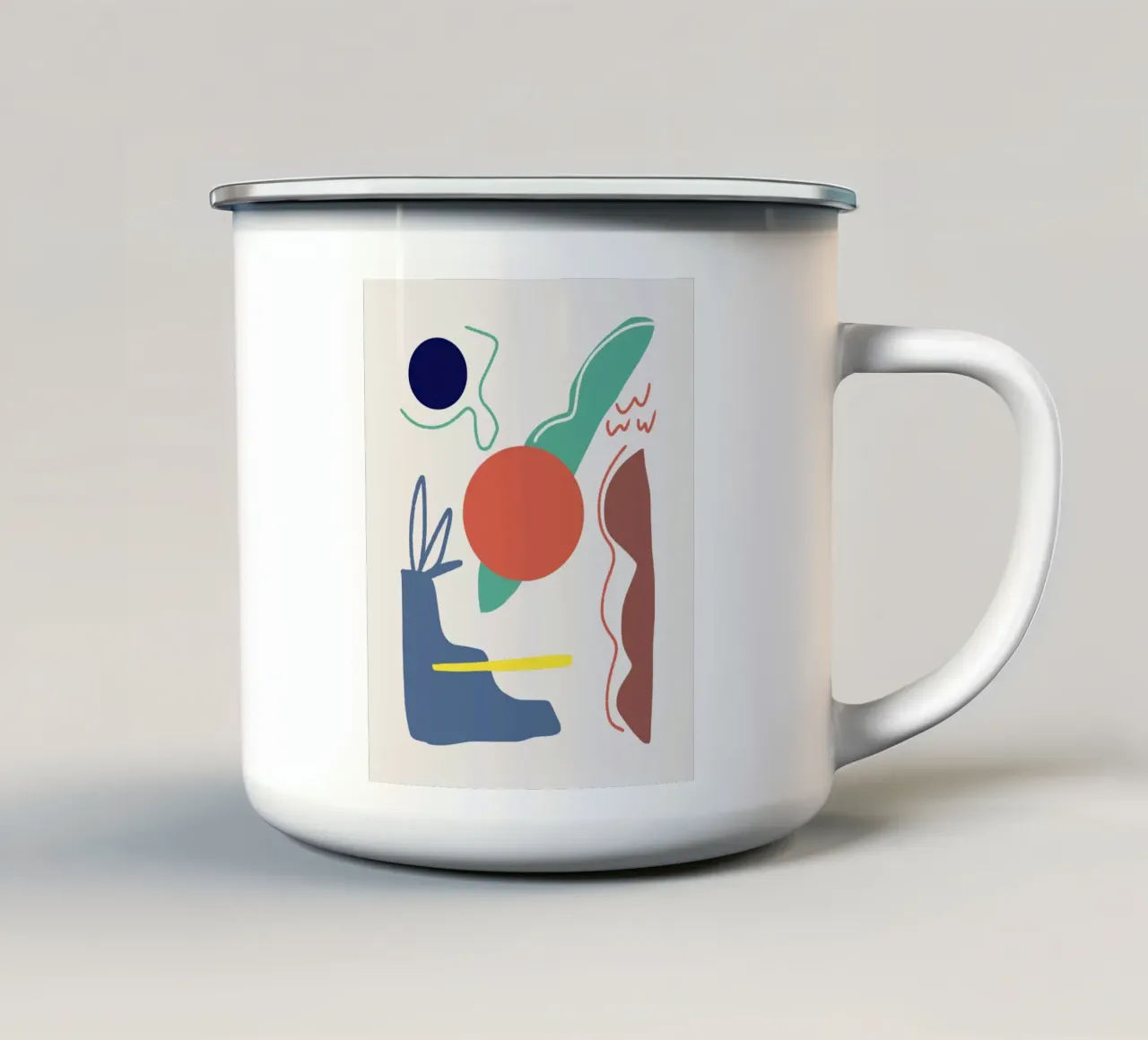 Ritagliare la composizione 05 tazza in smalto da Little Dean