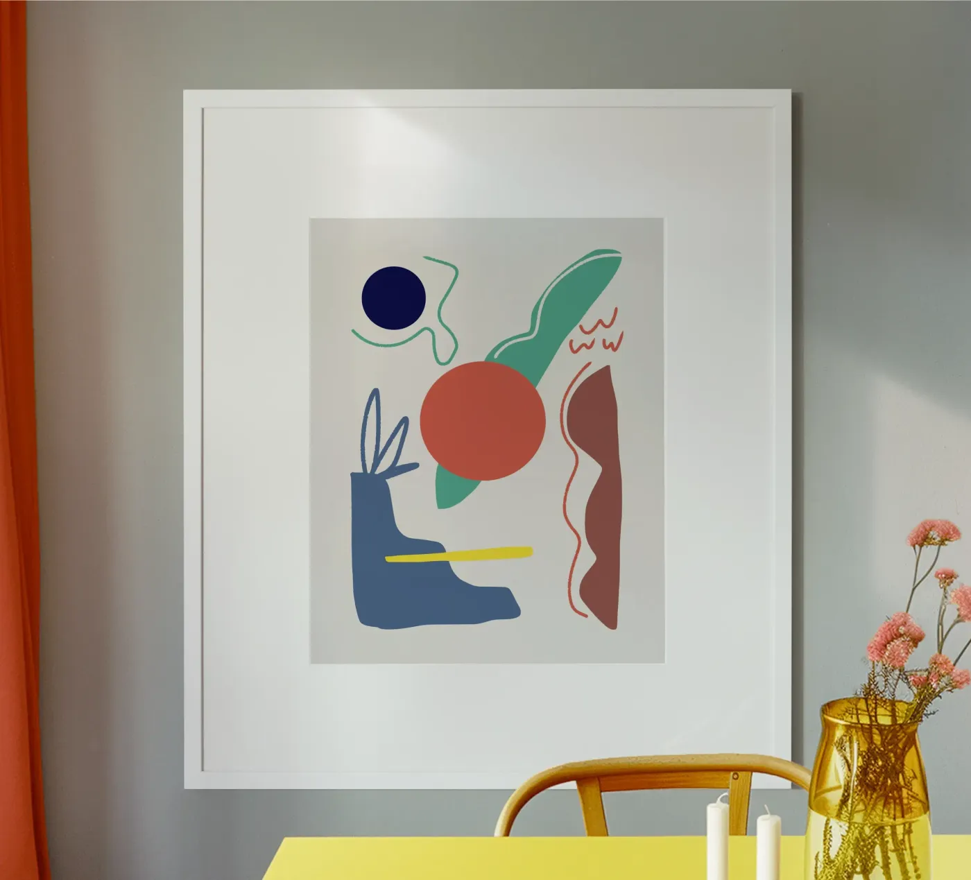 Cut out composition 05 poster by Little Dean