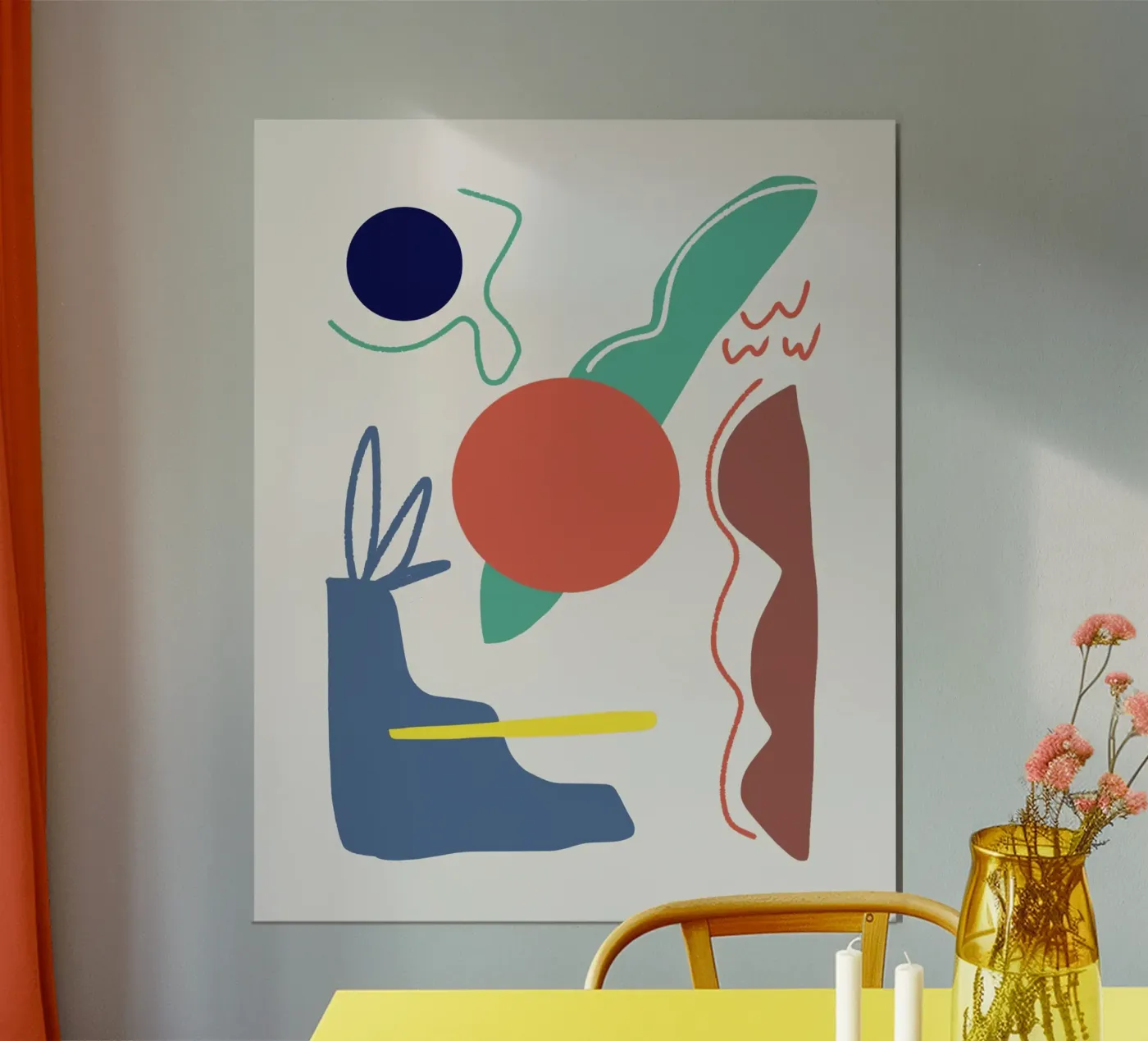 Cut out composition 05 poster by Little Dean