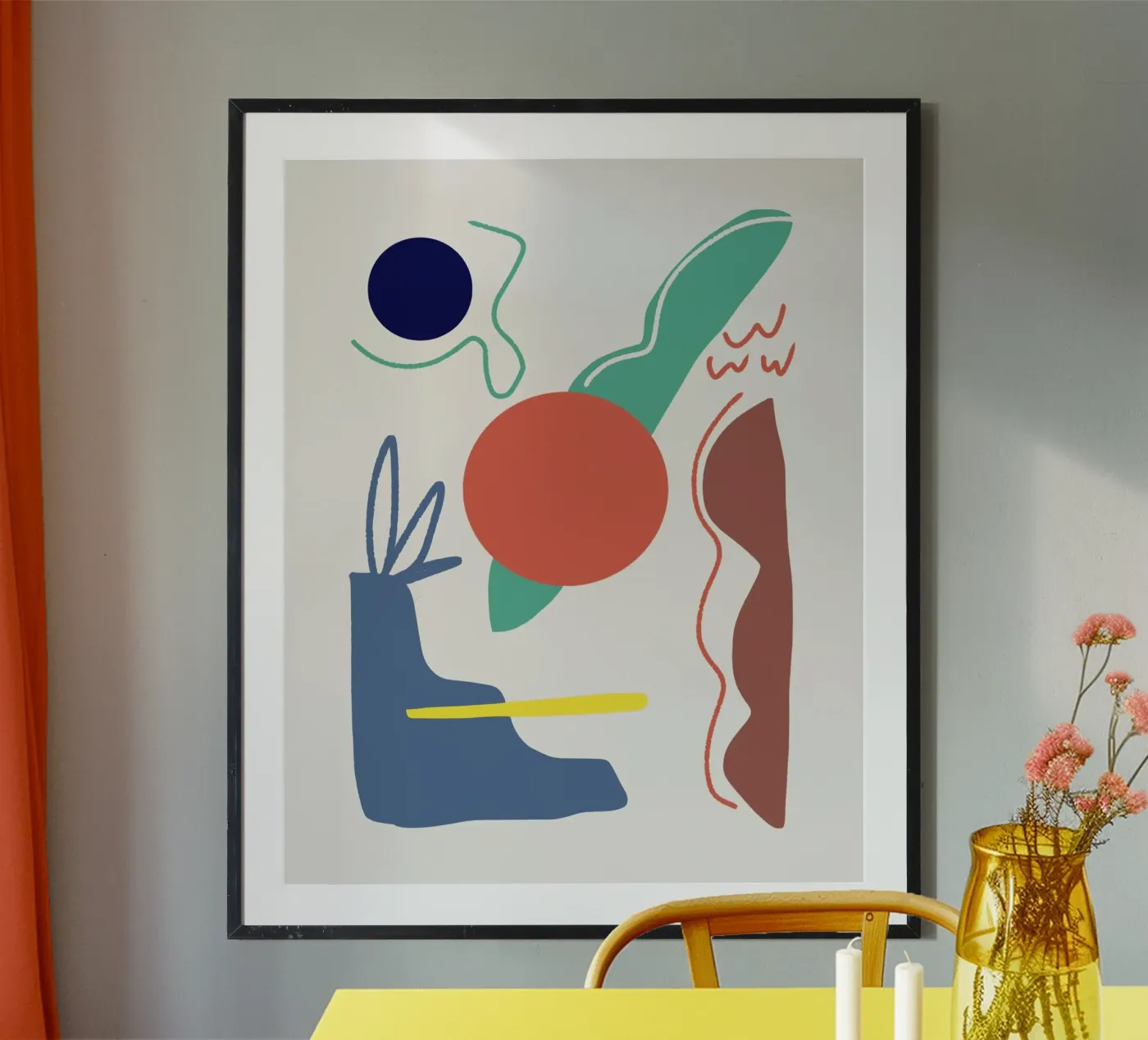 Cut out composition 05 poster by Little Dean
