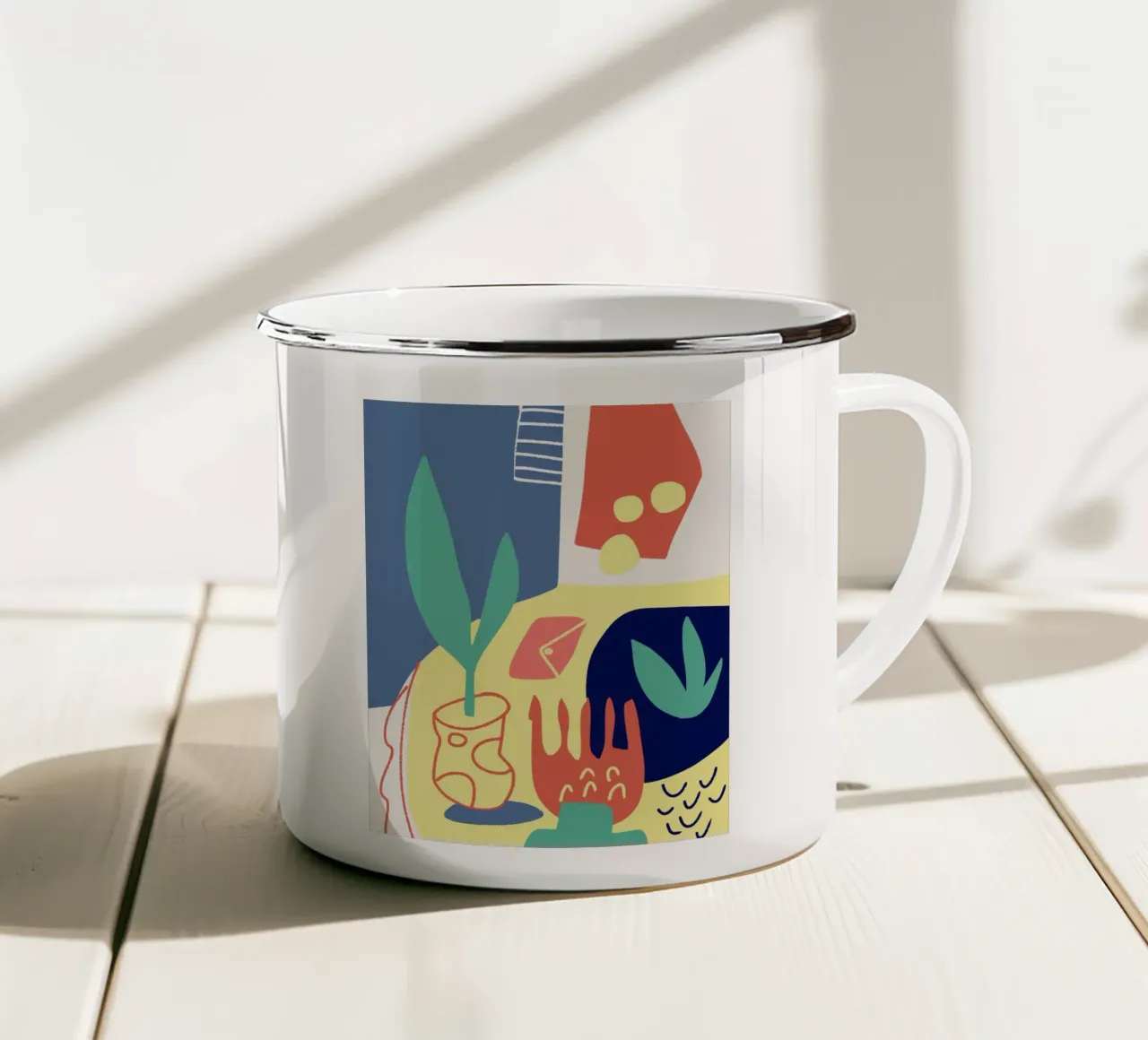 Ritagliare una natura morta tazza in smalto da Little Dean