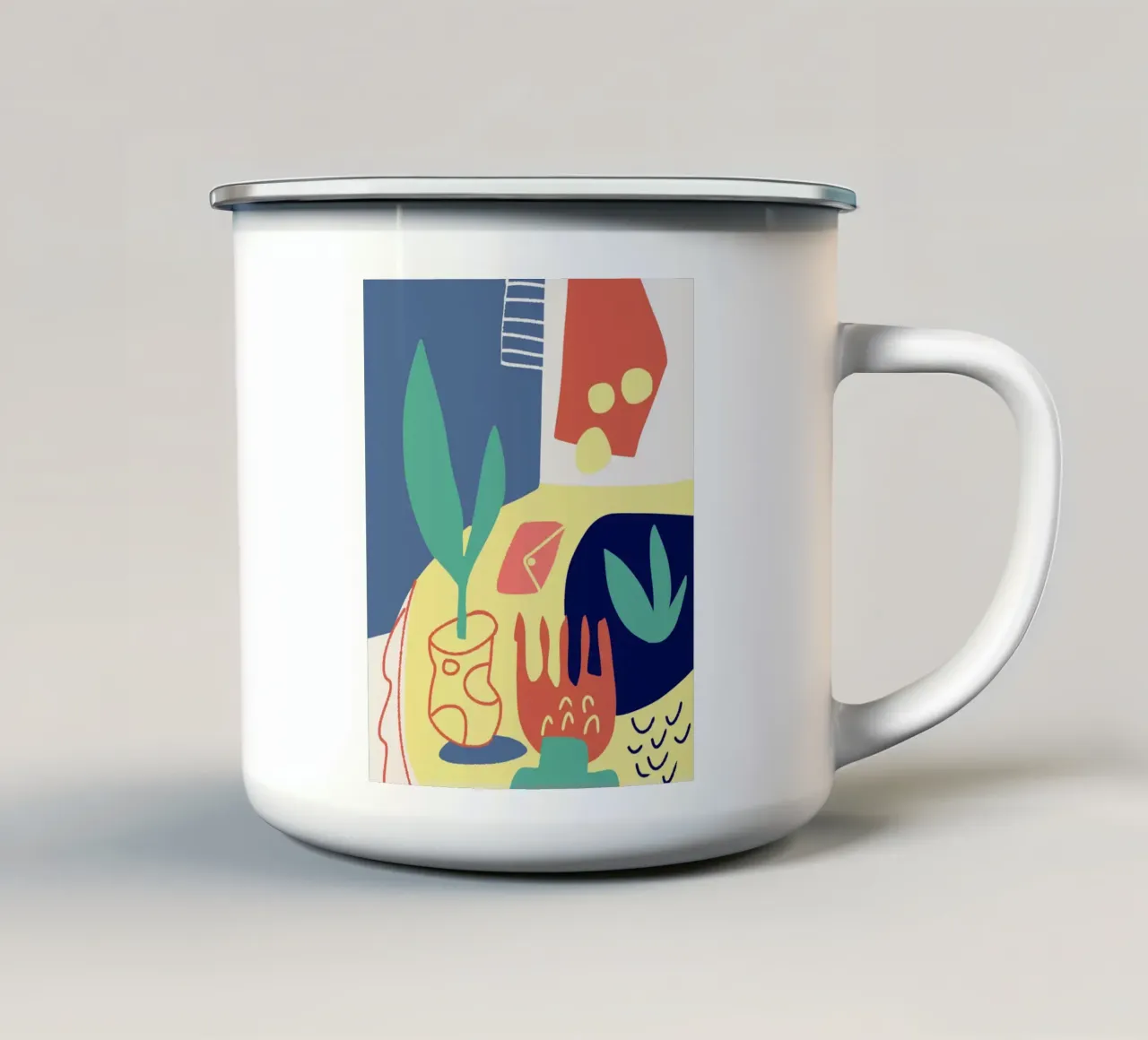 Ritagliare una natura morta tazza in smalto da Little Dean