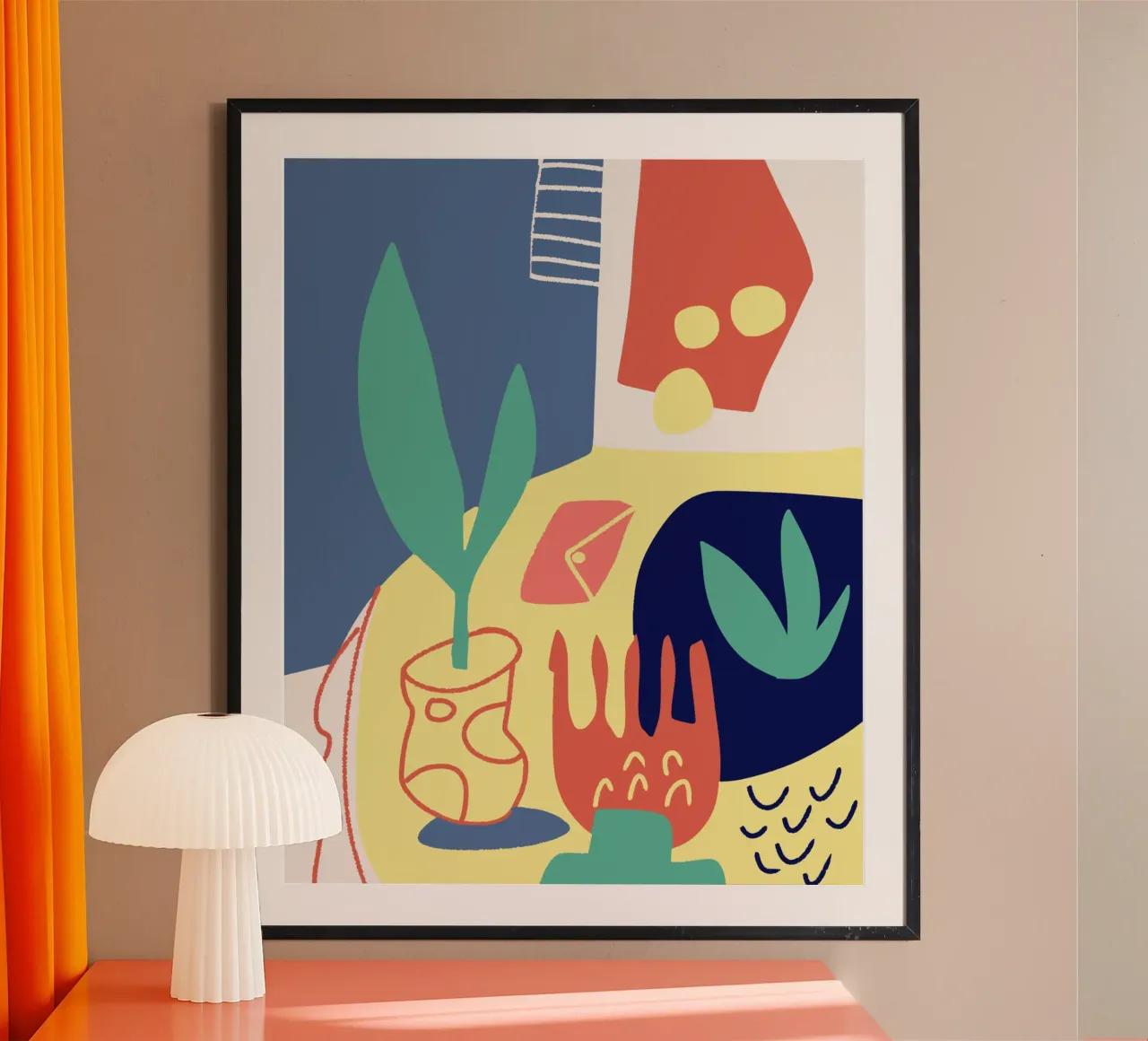 Ritagliare una natura morta poster con telaio in plastica da Little Dean