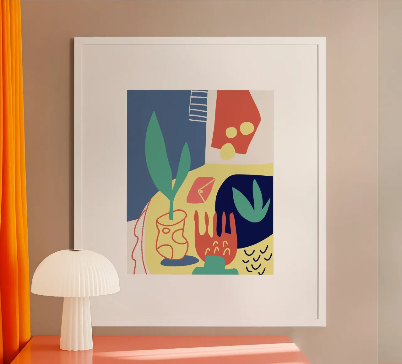 Ritagliare una natura morta poster con telaio in plastica da Little Dean