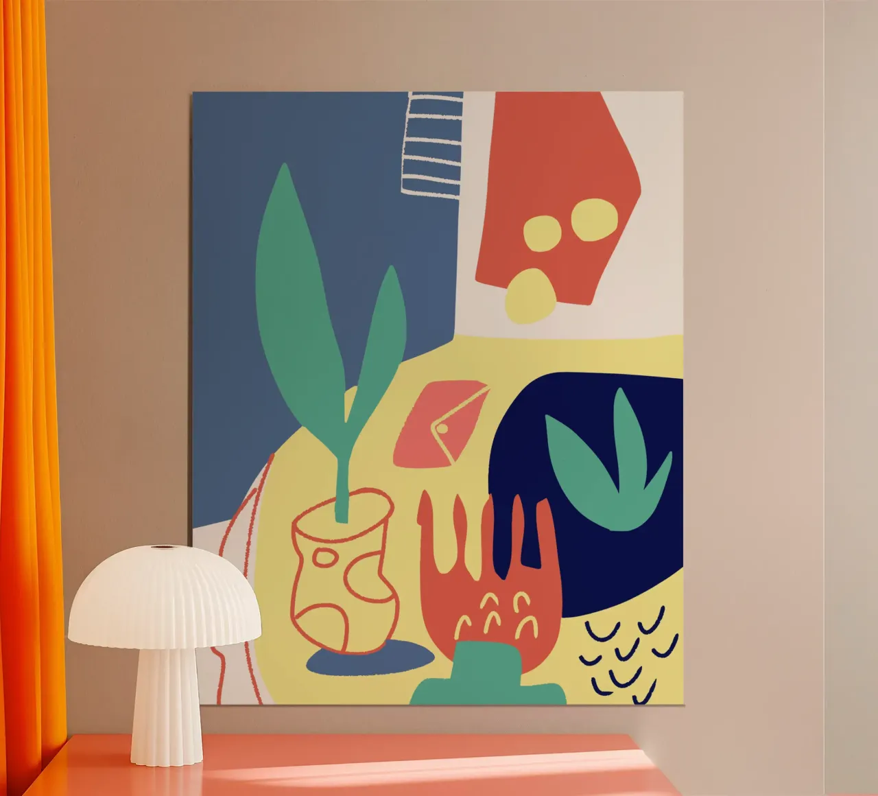 Ritagliare una natura morta poster con telaio in plastica da Little Dean