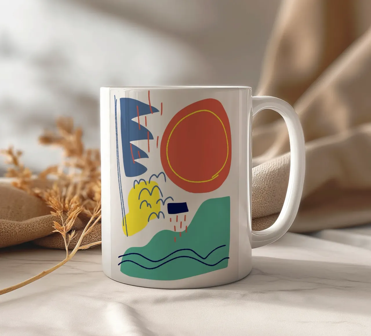 Ritagliare la composizione 06 tazza in ceramica da Little Dean