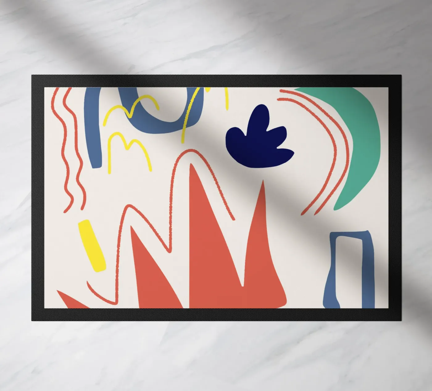 Cut out composition 07 doormat by Little Dean