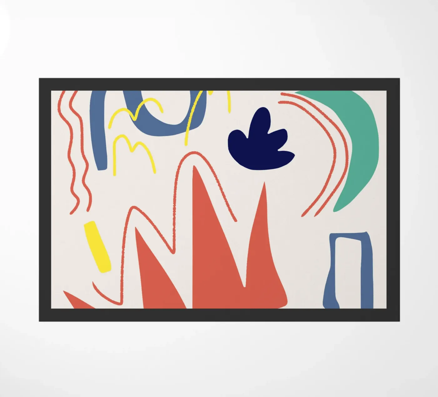 Cut out composition 07 doormat by Little Dean