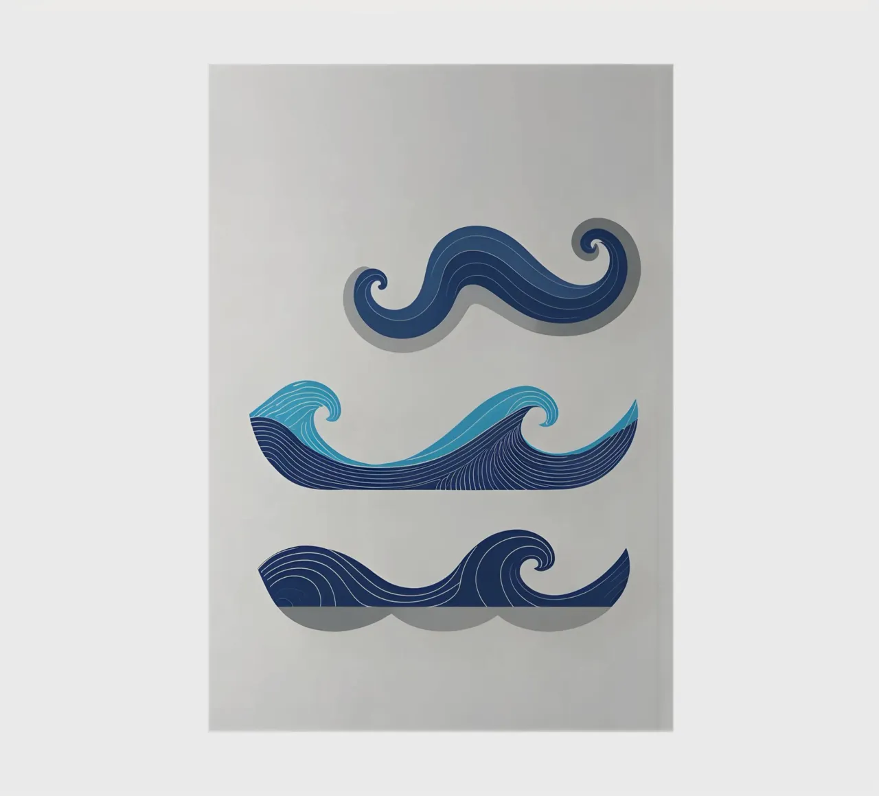 Abstract Waves notebook by Botanical Gallery