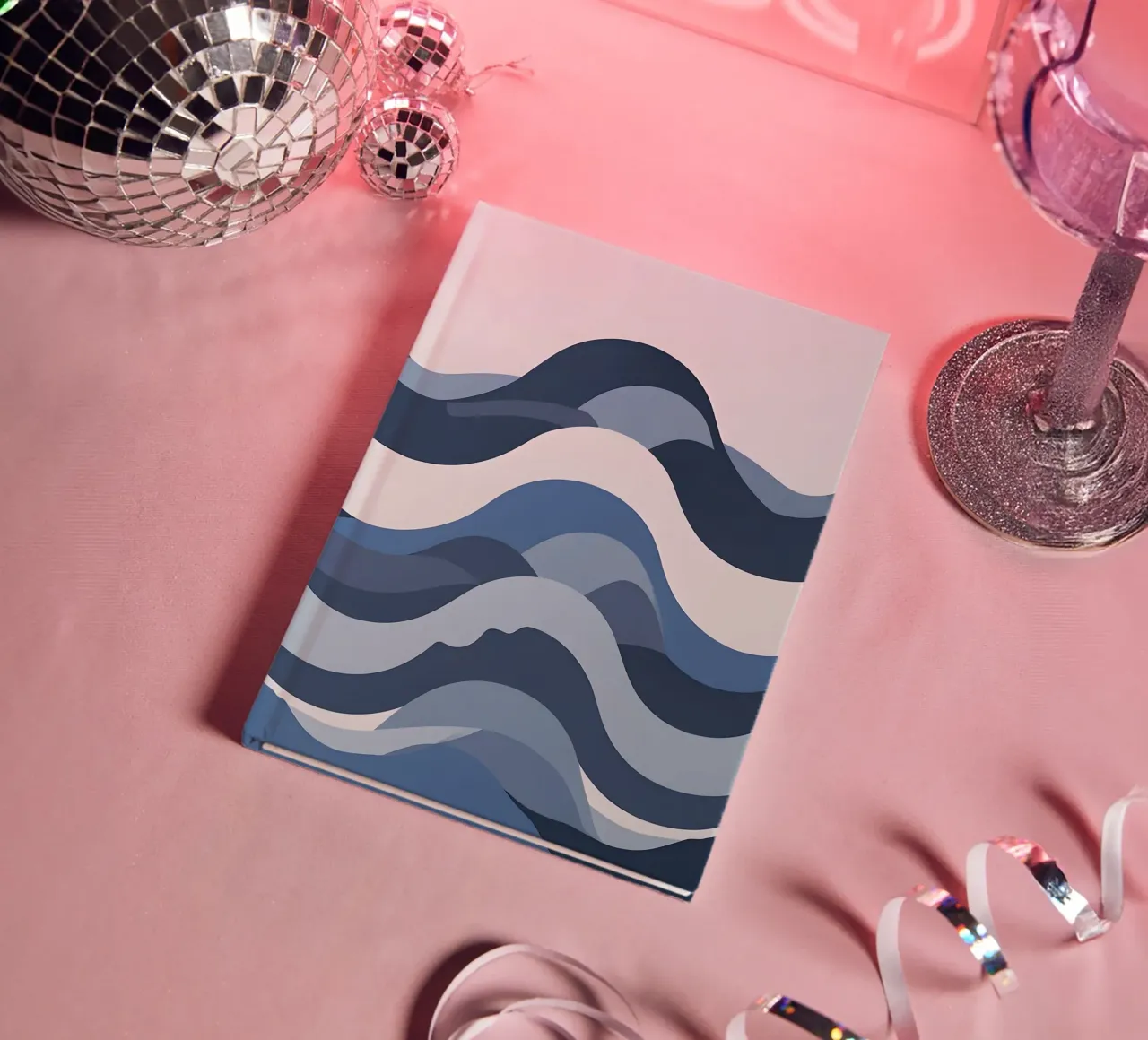 Abstract Waves notebook by Botanical Gallery