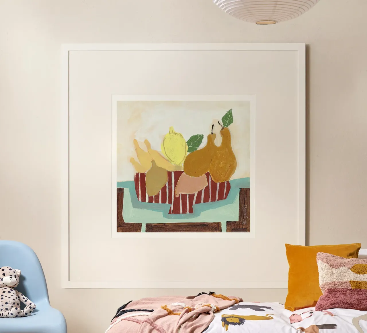 Pere dolci poster con telaio in alluminio da hanna shop