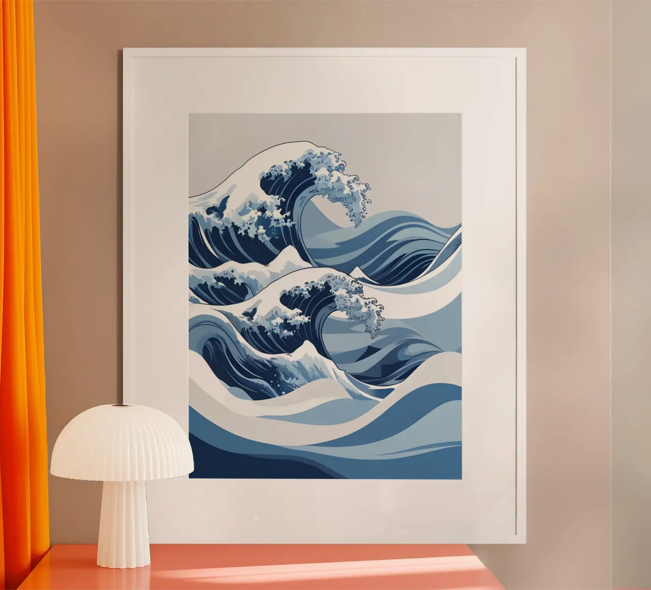 Abstracte golven poster van The Green Room