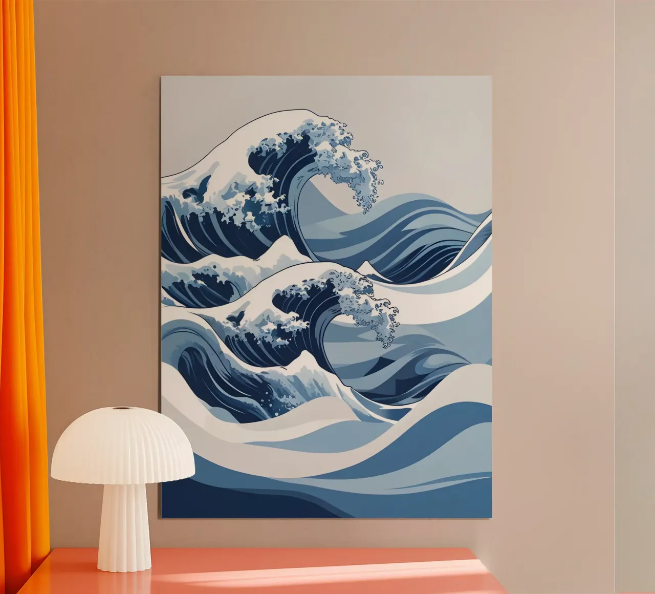 Abstracte golven poster van The Green Room