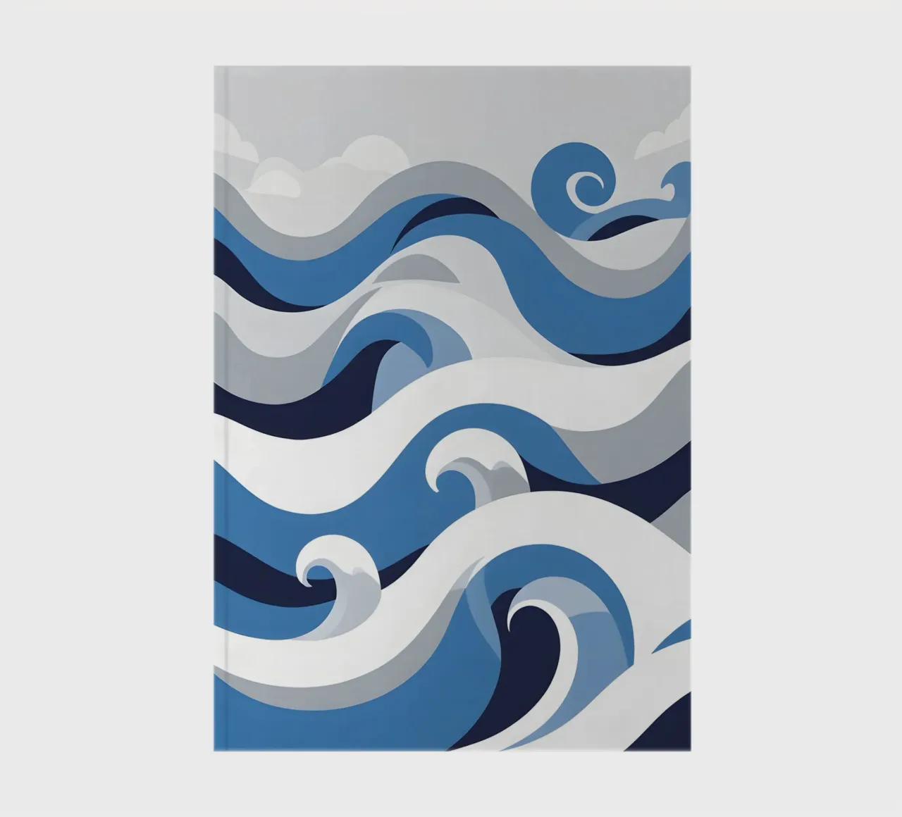 Abstract Waves notebook by Botanical Gallery