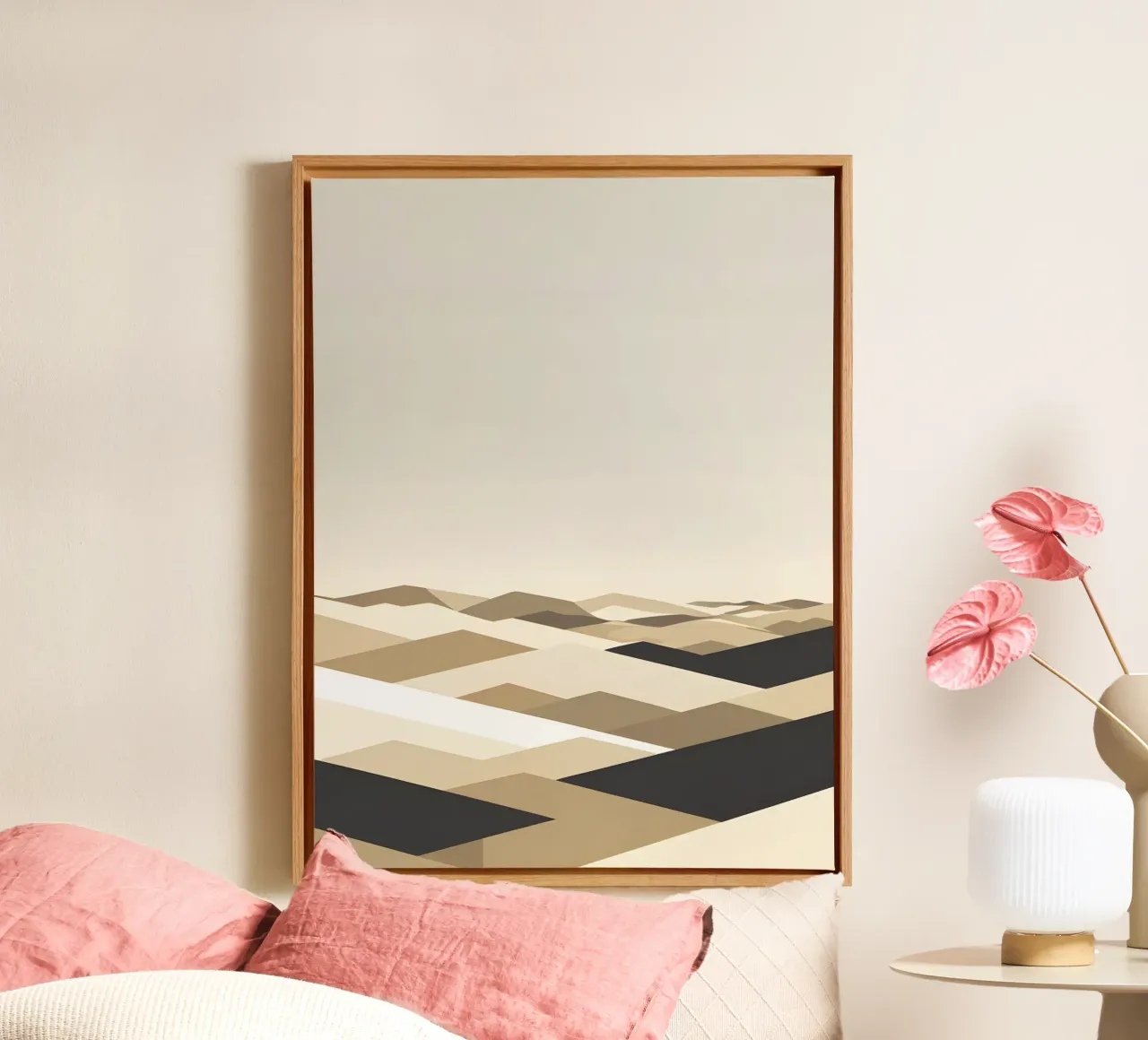 Linea Horizon tela con Cornice a cassetta da The Green Room