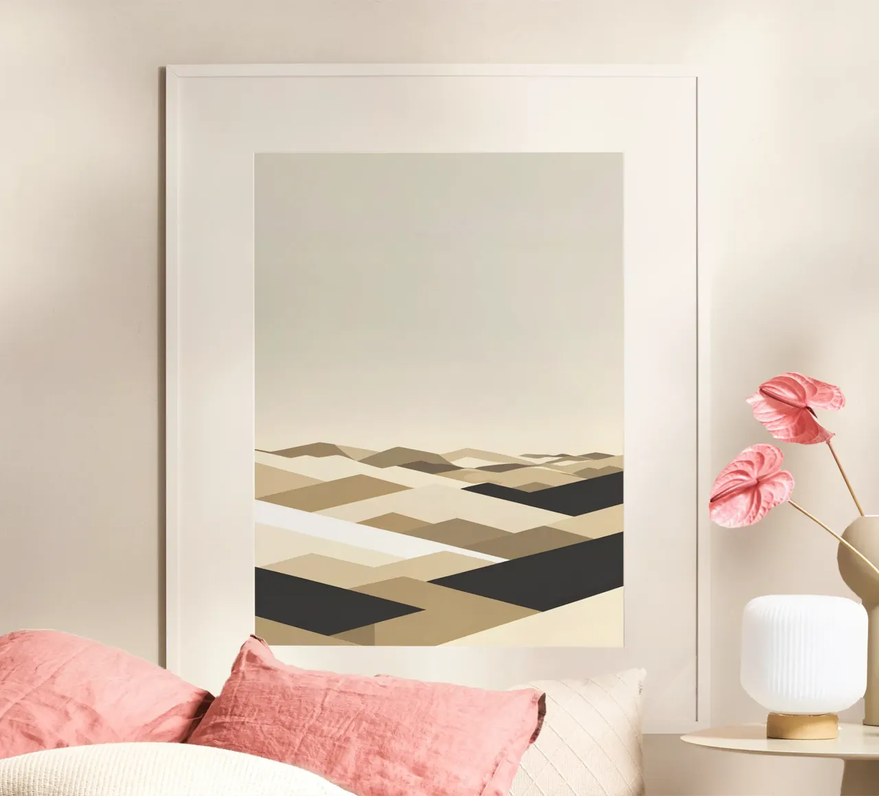 Linea Horizon poster con telaio in legno da The Green Room