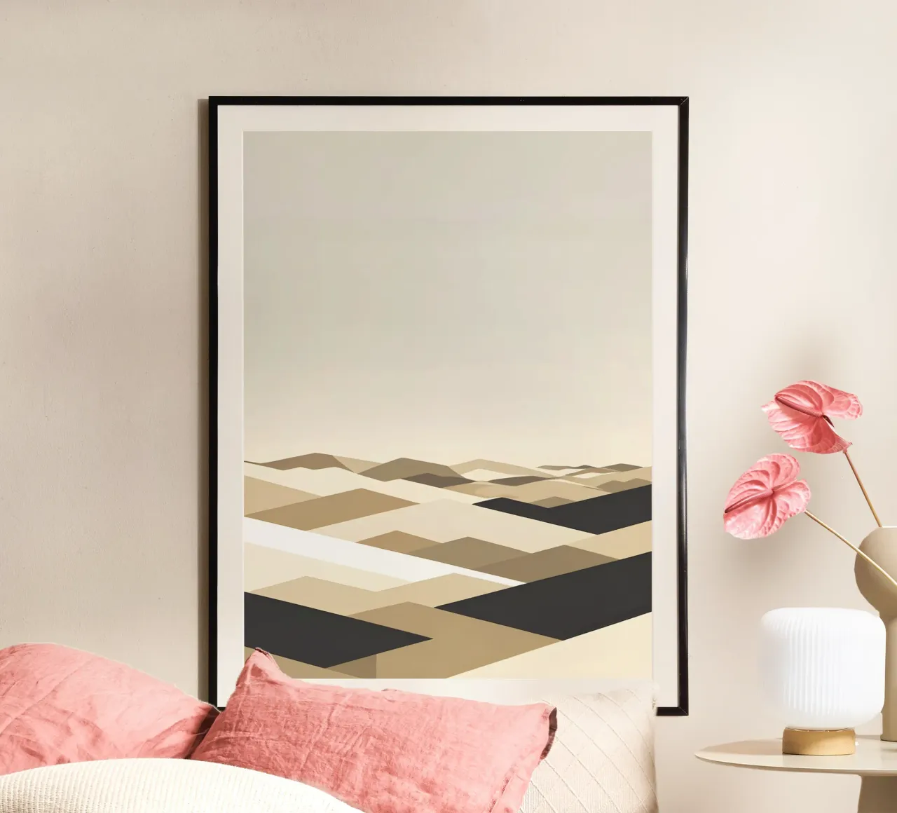 Linea Horizon poster con telaio in legno da The Green Room