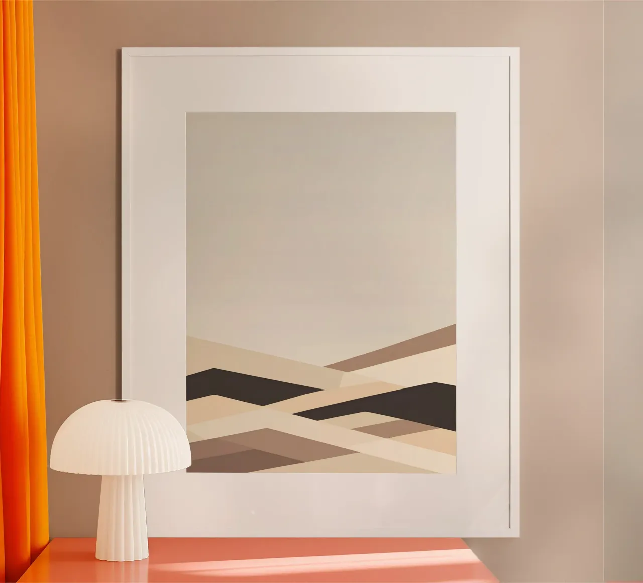 Linea Horizon poster con telaio in legno da The Green Room