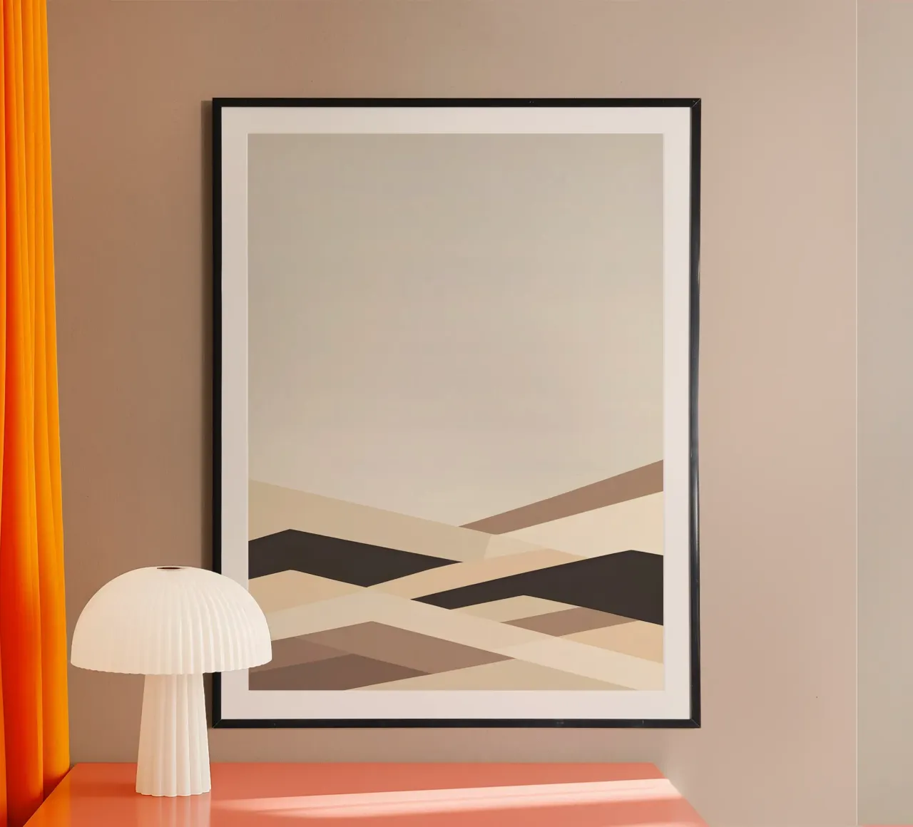 Linea Horizon poster con telaio in legno da The Green Room