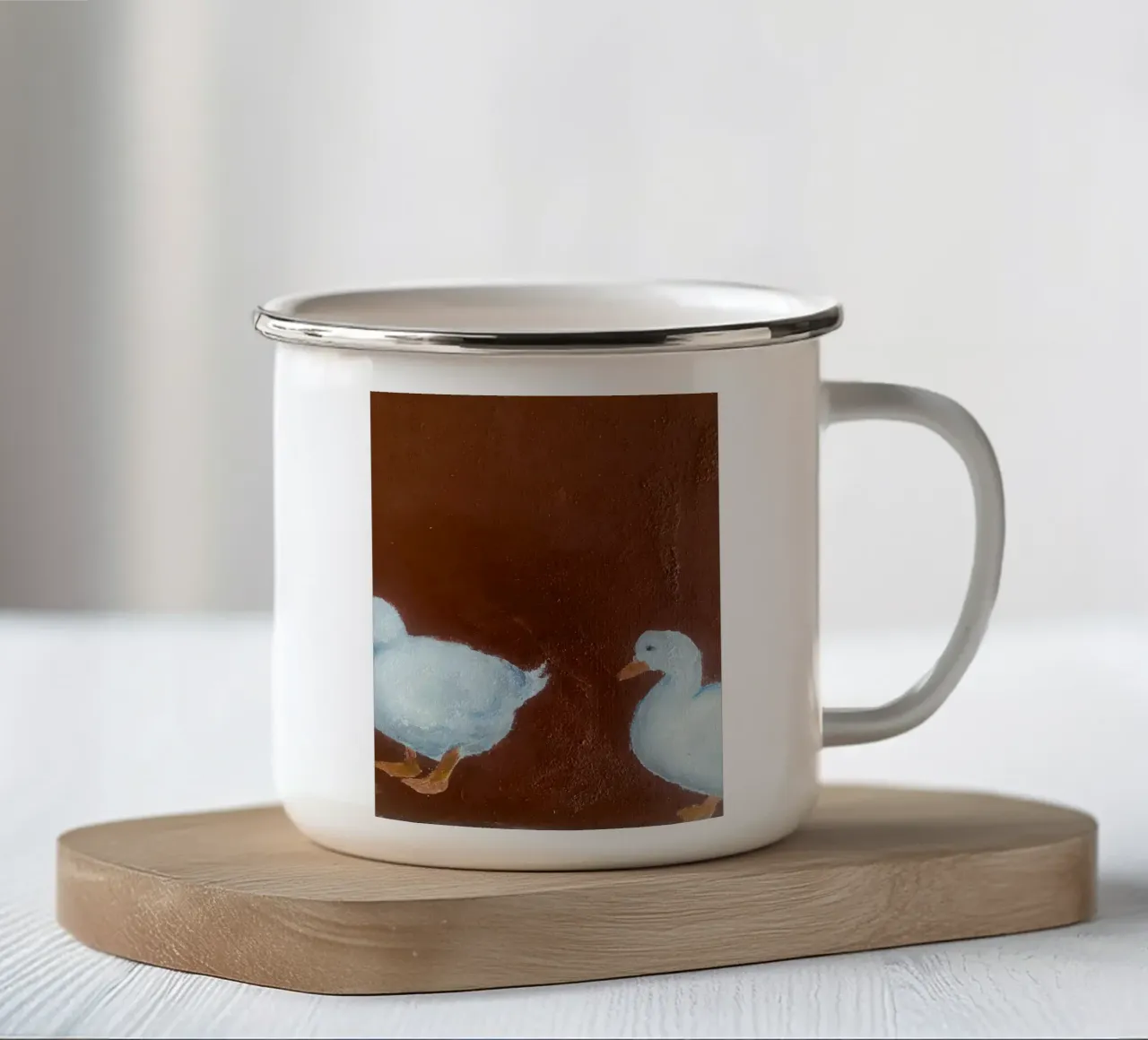 Palo d'anatra tazza in smalto da hanna shop