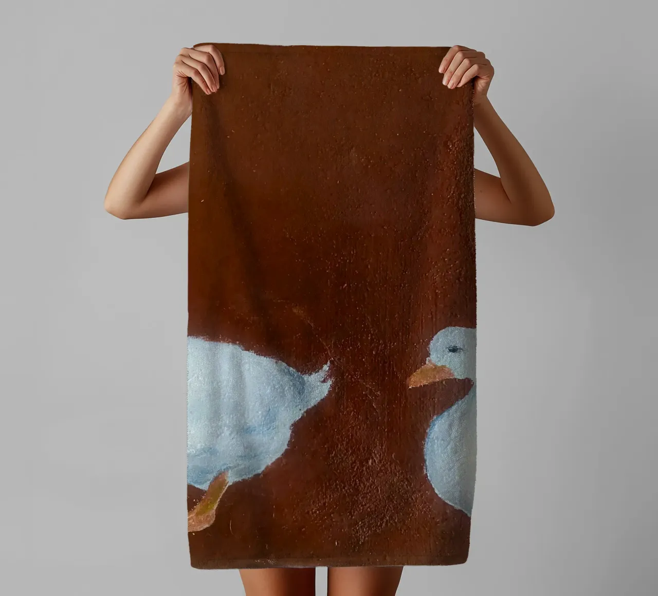 Le point de vue du canard serviette de bain de hanna shop