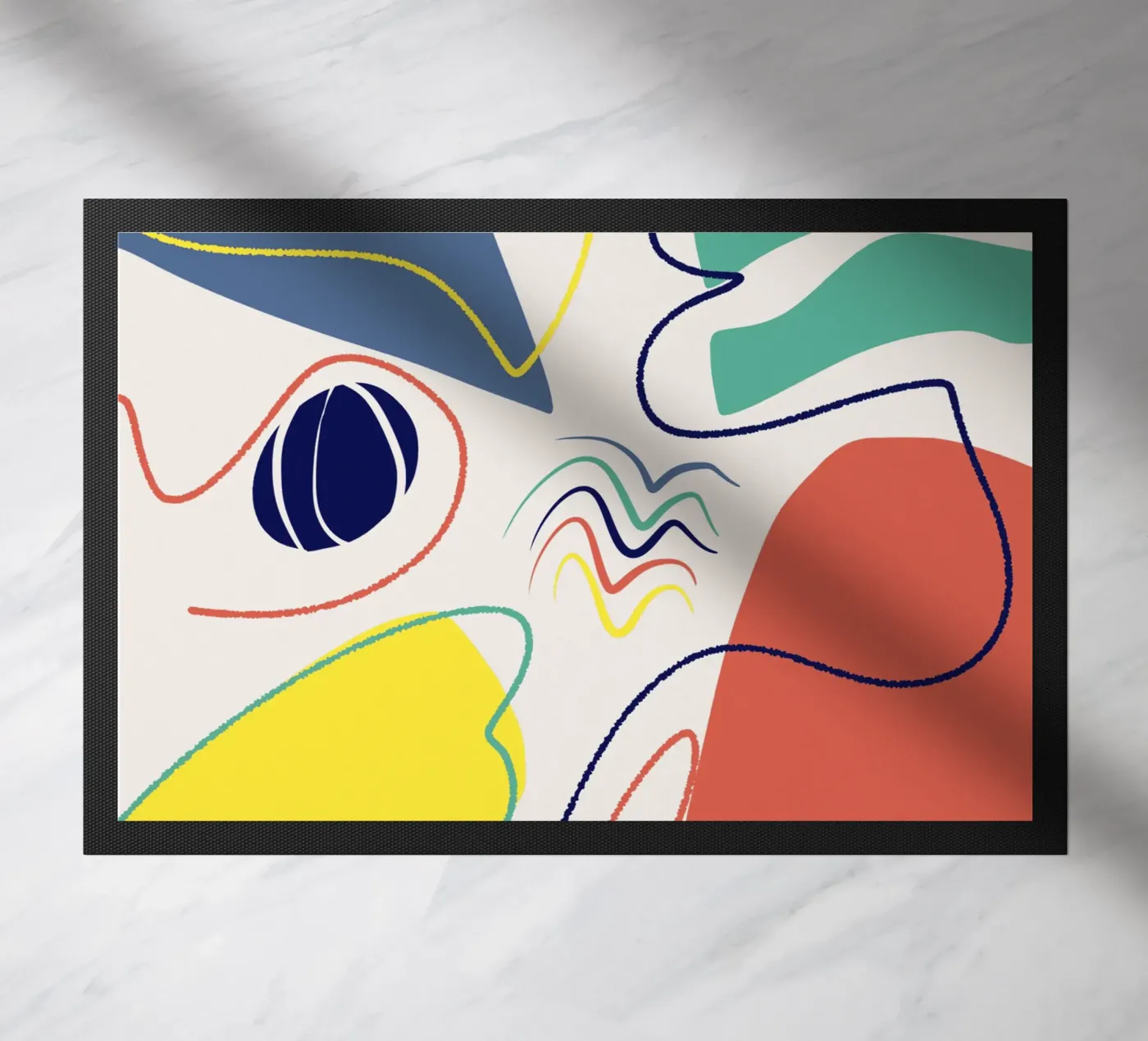 Cut out composition 10 doormat by Little Dean