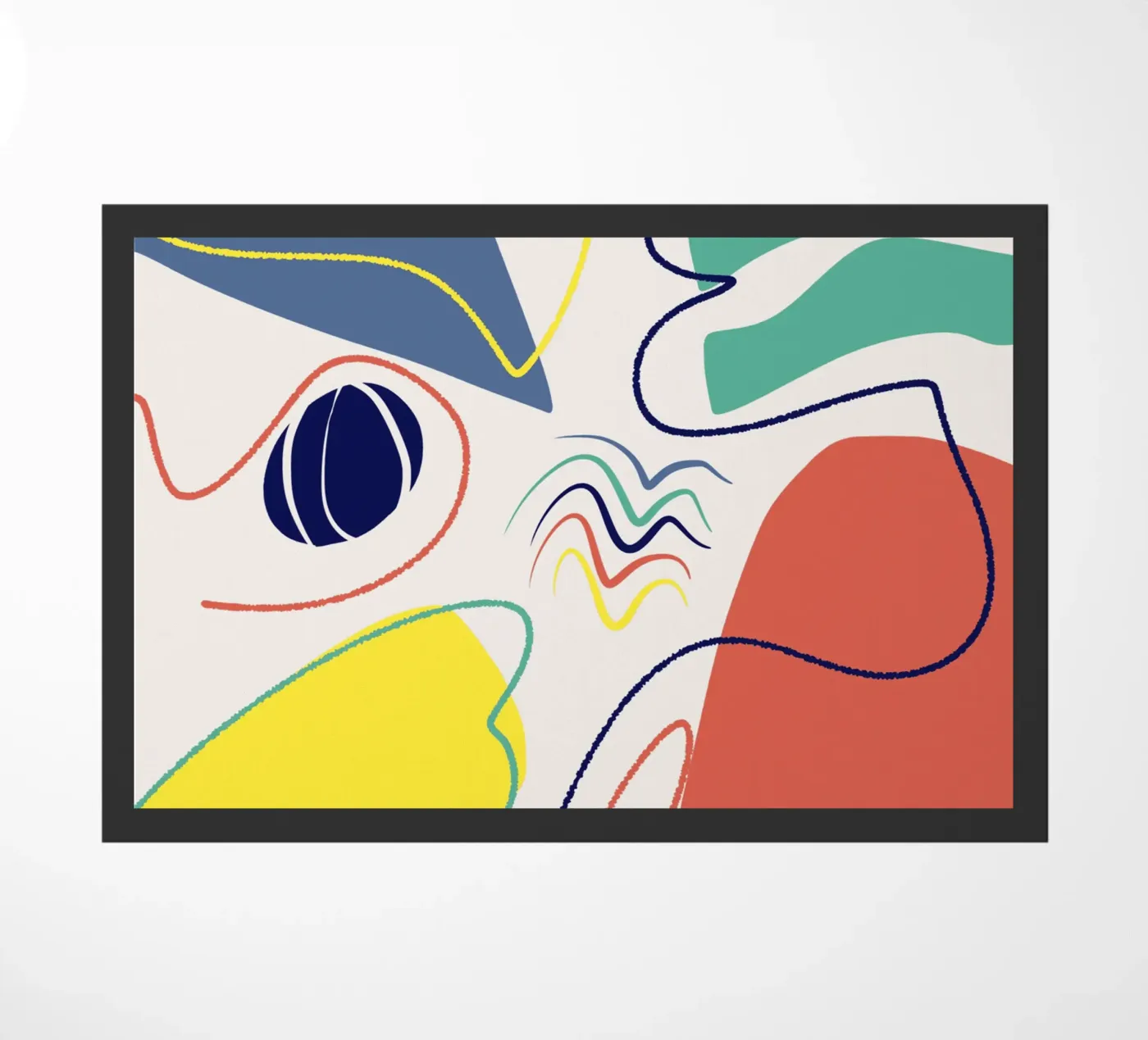 Cut out composition 10 doormat by Little Dean