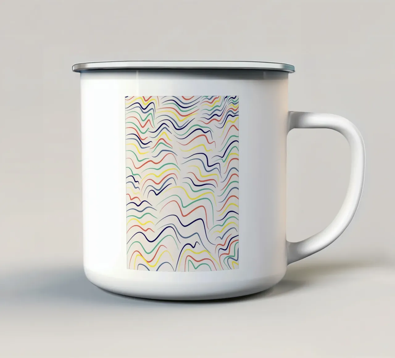 Onda di linea tazza in smalto da Little Dean
