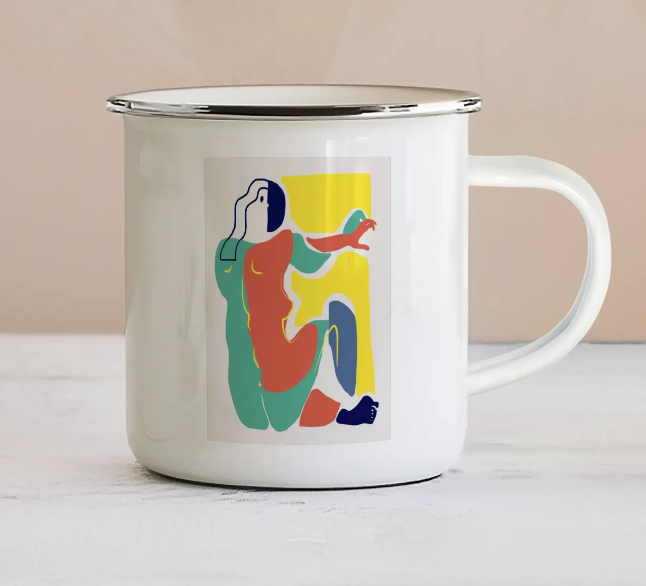 Ritagliare la composizione 11 tazza in smalto da Little Dean